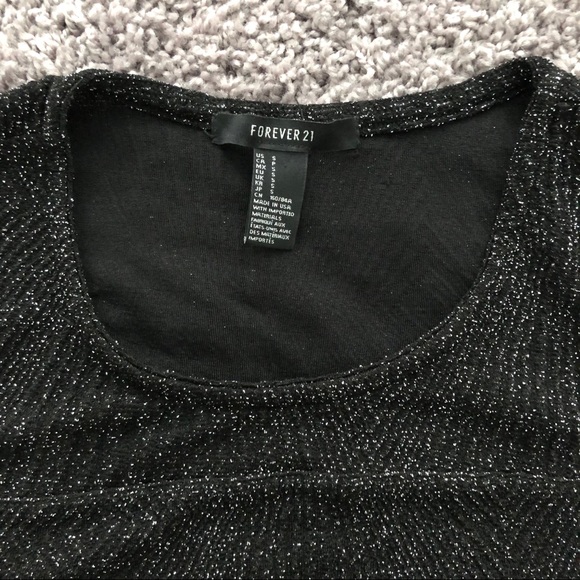 Forever21 Sparkly Crop Top - Picture 7 of 8